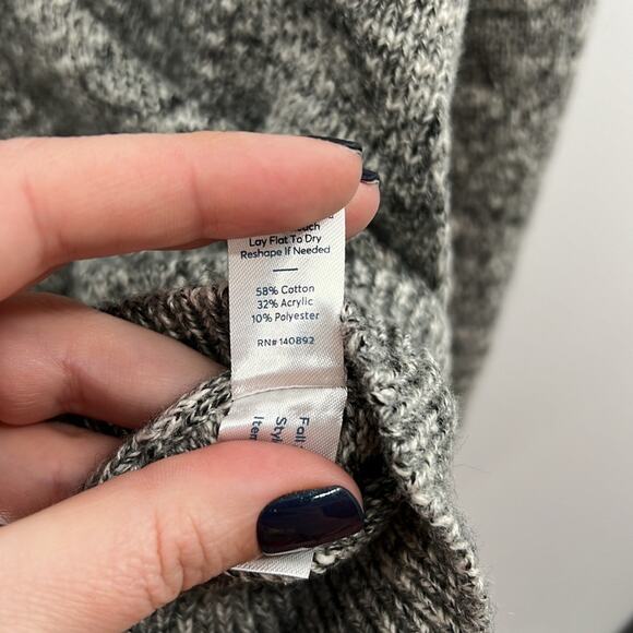 Marine Layer Alma Puff Sleeve Sweater - Charcoal Heather - XL - NWT - Picture 6 of 7